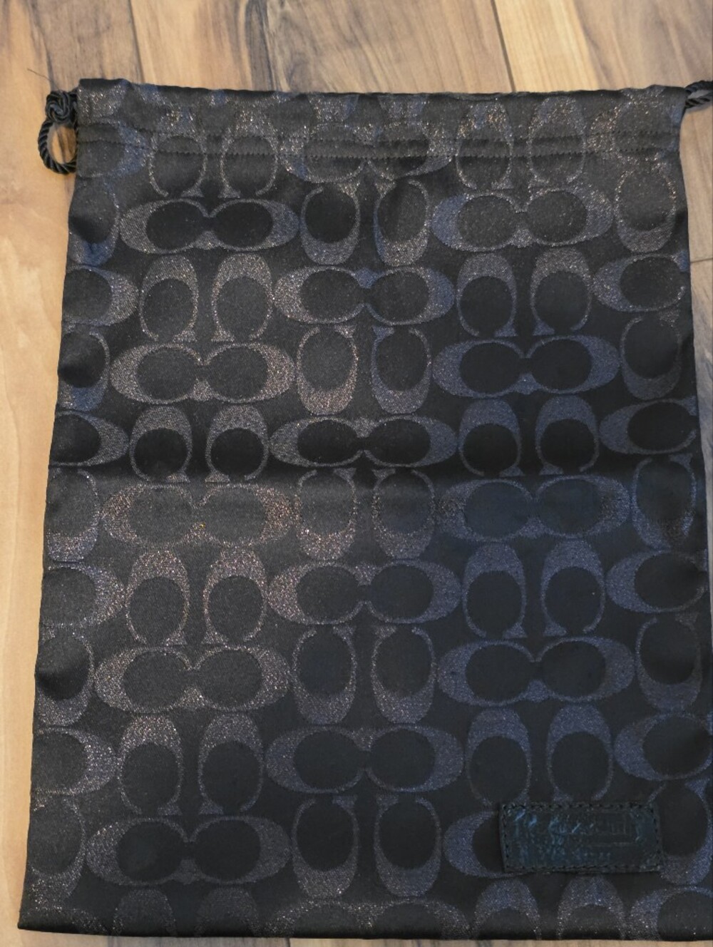 Coach Signature Drawstring Dust Pouch
